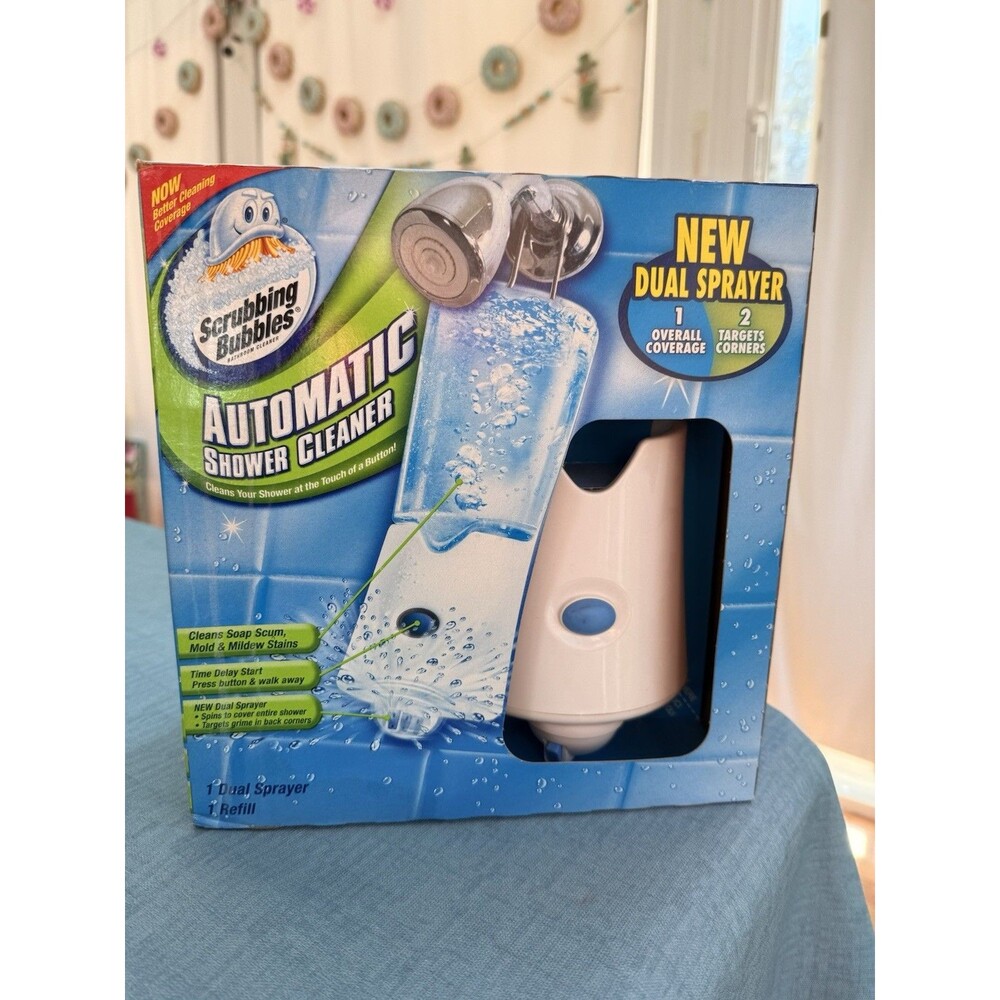 Scrubbing Bubbles Automatic Shower Cleaner Dual Sprayer 34 Oz Bottle Sealed Box